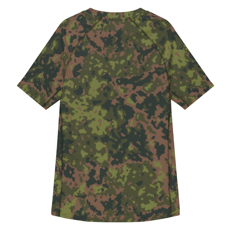 Northern Woodland Finnish M05 Inspired CAMO Mens Short-Sleeve Rash Guard - SS