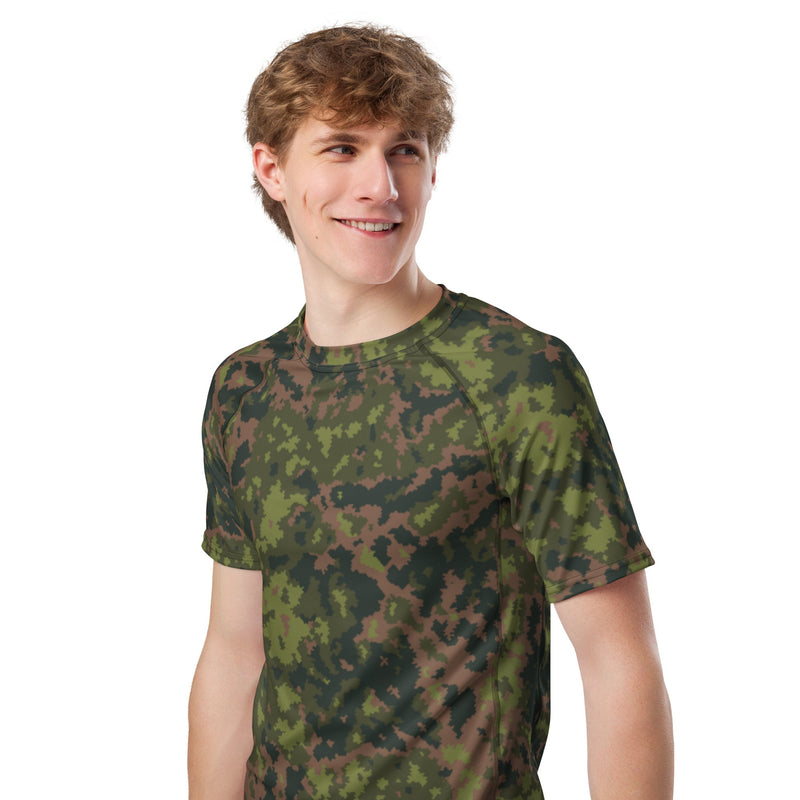 Northern Woodland Finnish M05 Inspired CAMO Mens Short-Sleeve Rash Guard - SS