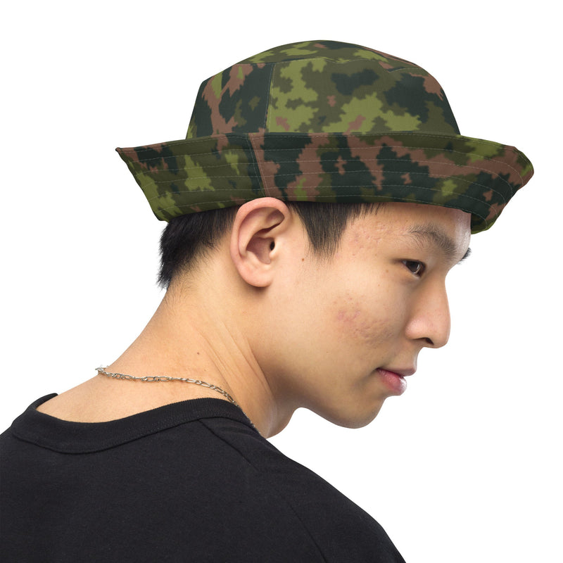 Northern Woodland Finnish M05 Inspired CAMO Reversible Bucket Hat - Head