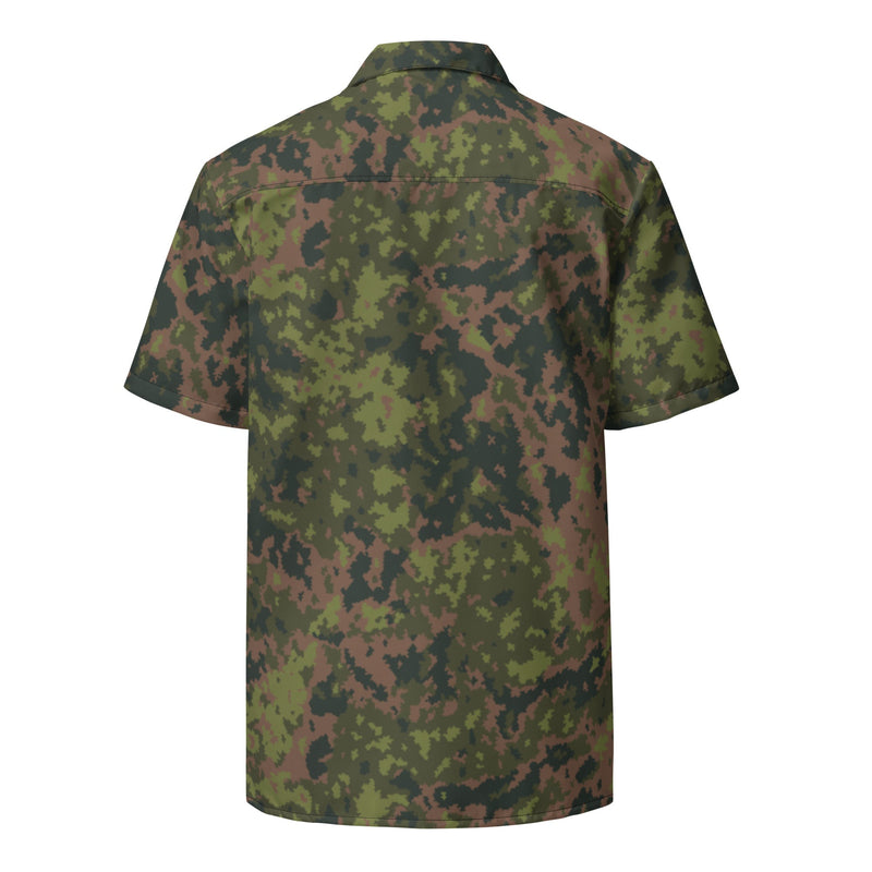 Northern Woodland Finnish M05 Inspired CAMO Unisex Short-Sleeve Button Shirt - Button-Up