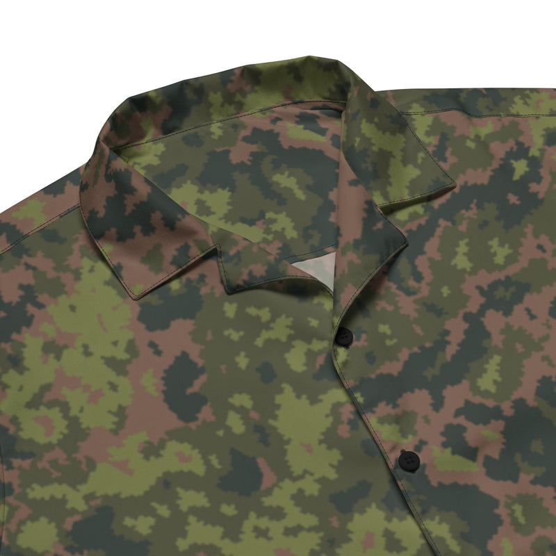 Northern Woodland Finnish M05 Inspired CAMO Unisex Short-Sleeve Button Shirt - Button-Up