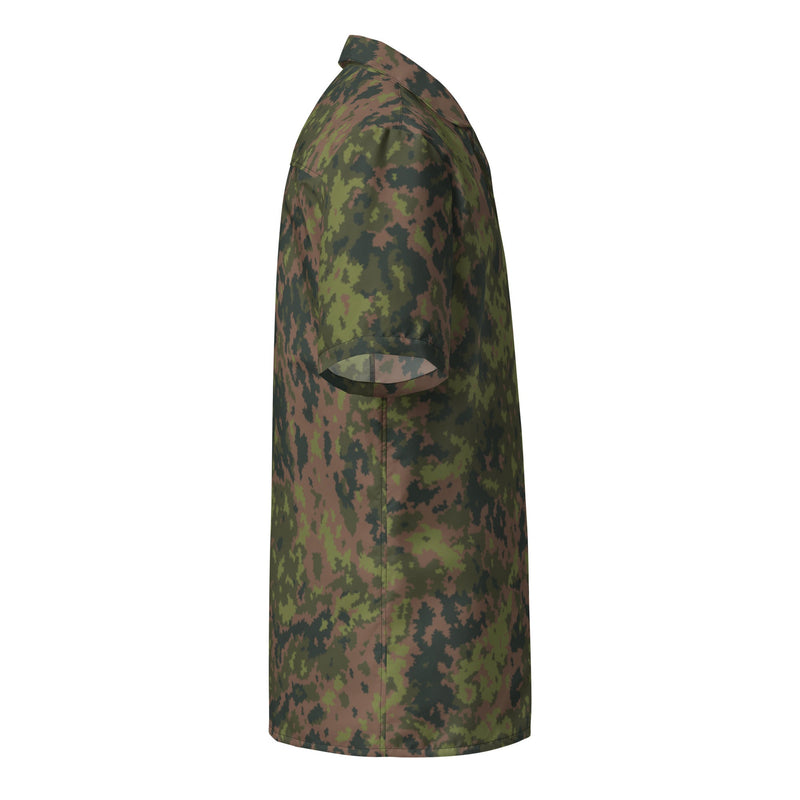 Northern Woodland Finnish M05 Inspired CAMO Unisex Short-Sleeve Button Shirt - Button-Up