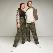 Northern Woodland Finnish M05 Inspired CAMO Unisex Wide-Leg Joggers - 2XS