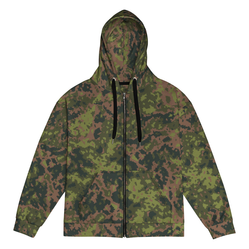 Northern Woodland Finnish M05 Inspired CAMO Unisex Zip Hoodie - 2XS
