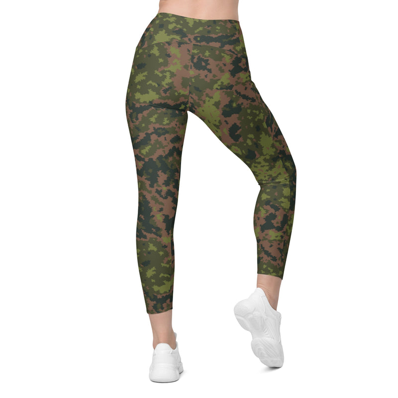 Northern Woodland Finnish M05 Inspired CAMO Womens Leggings with Pockets - Women