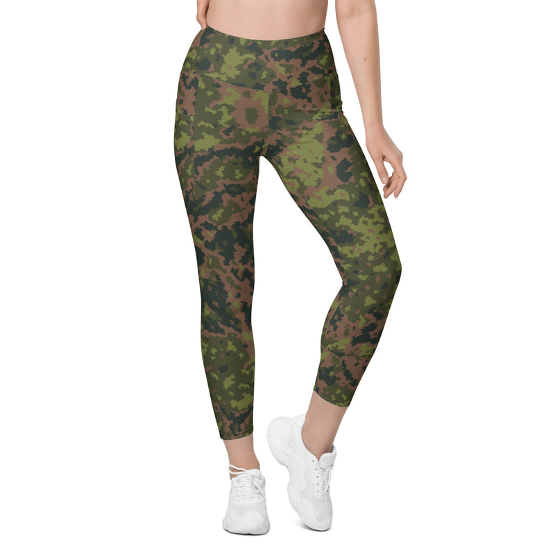 Northern Woodland Finnish M05 Inspired CAMO Womens Leggings with Pockets - Women
