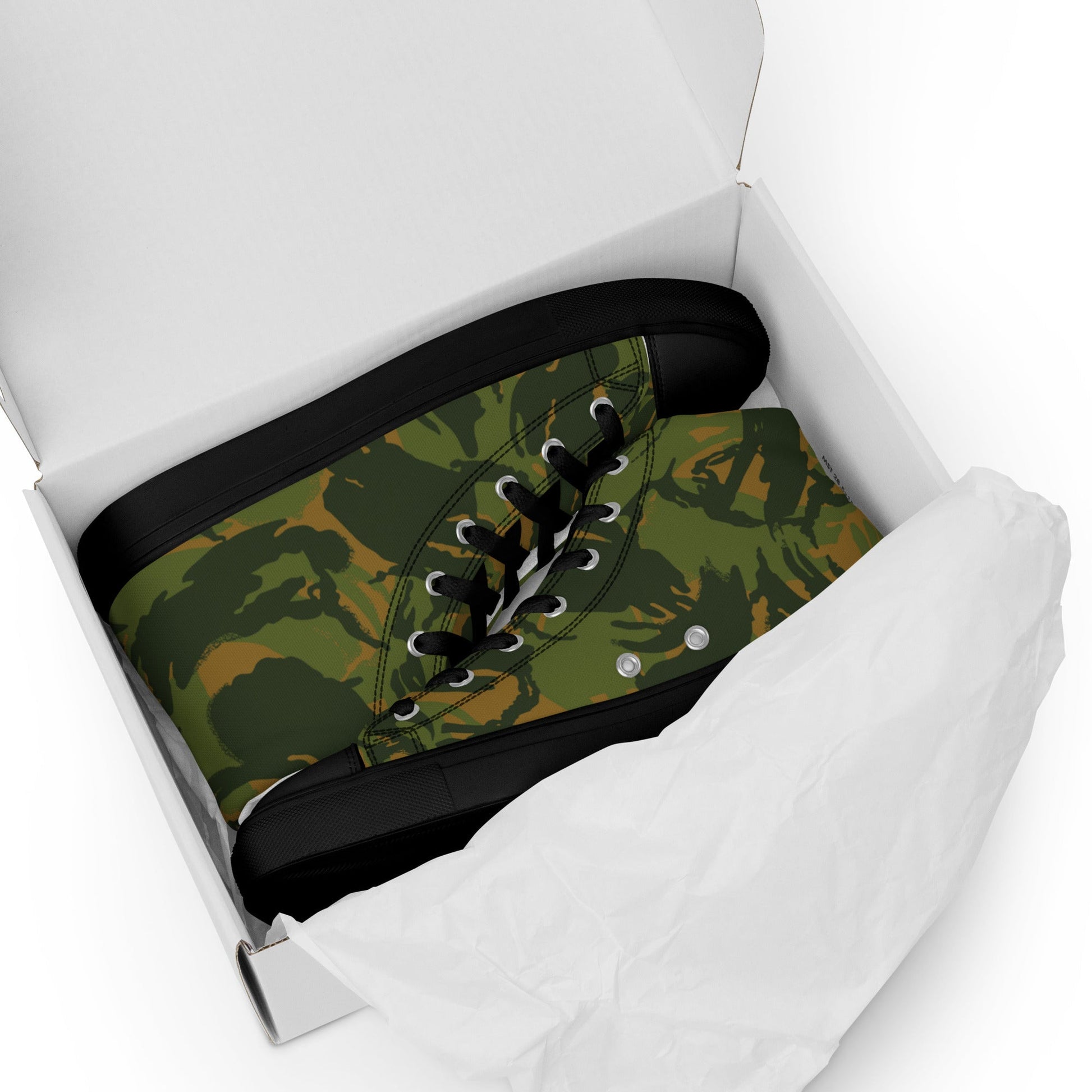 Norwegian DPM CAMO Mens high top canvas shoes - High Top Canvas Shoes