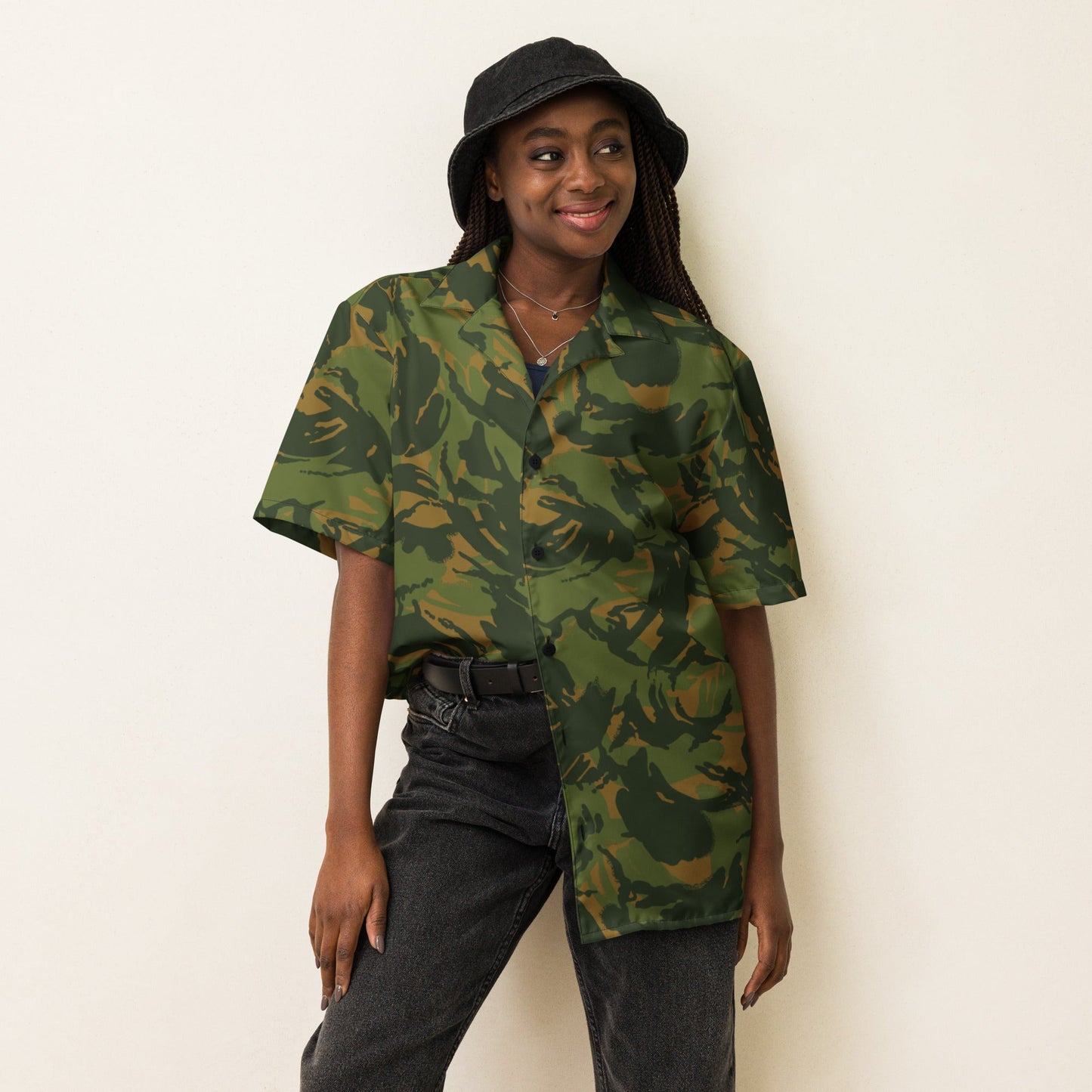 Norwegian DPM CAMO Unisex Short-Sleeve Button Shirt