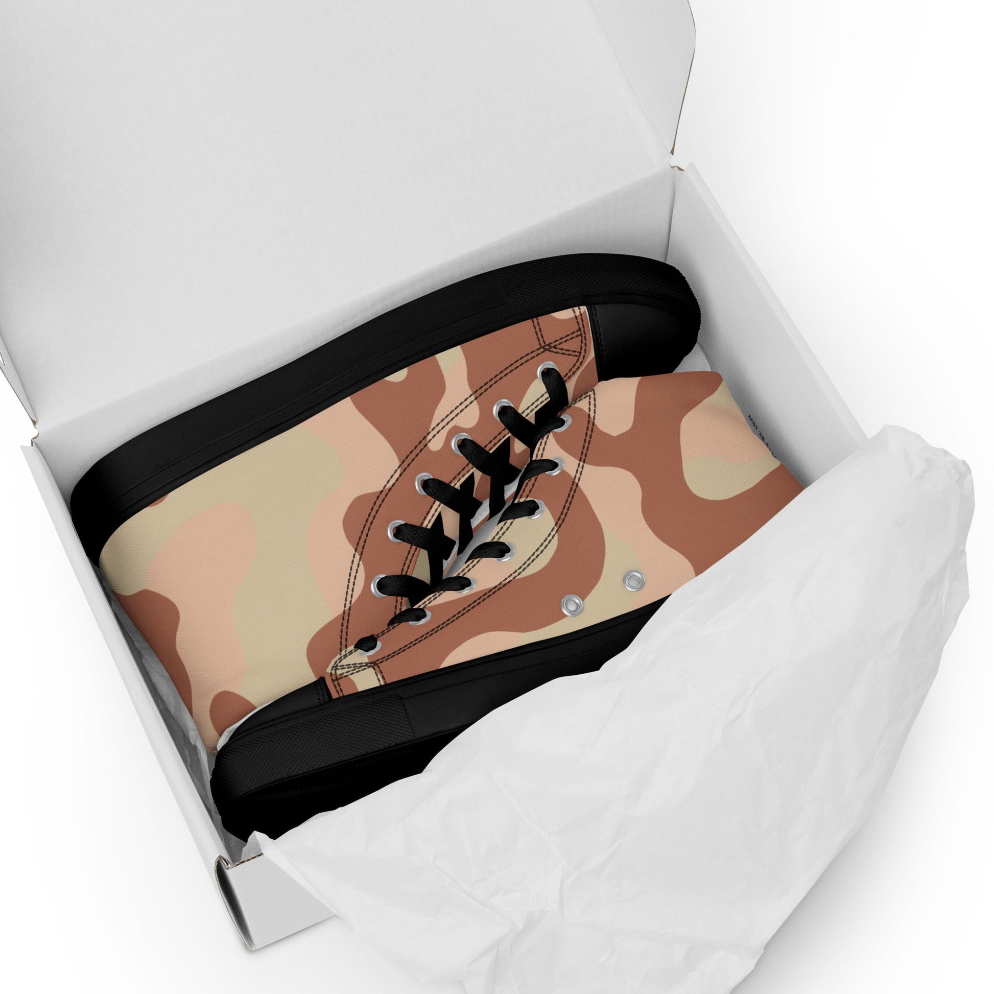 Norwegian M03 Desert CAMO Mens high top canvas shoes - High Top Canvas Shoes