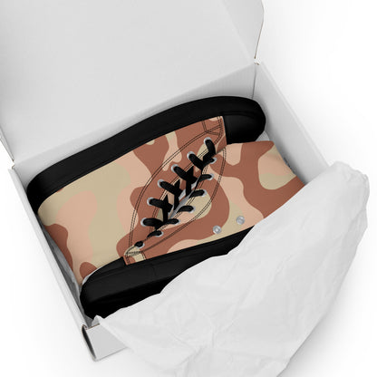 Norwegian M03 Desert CAMO Mens high top canvas shoes - High Top Canvas Shoes