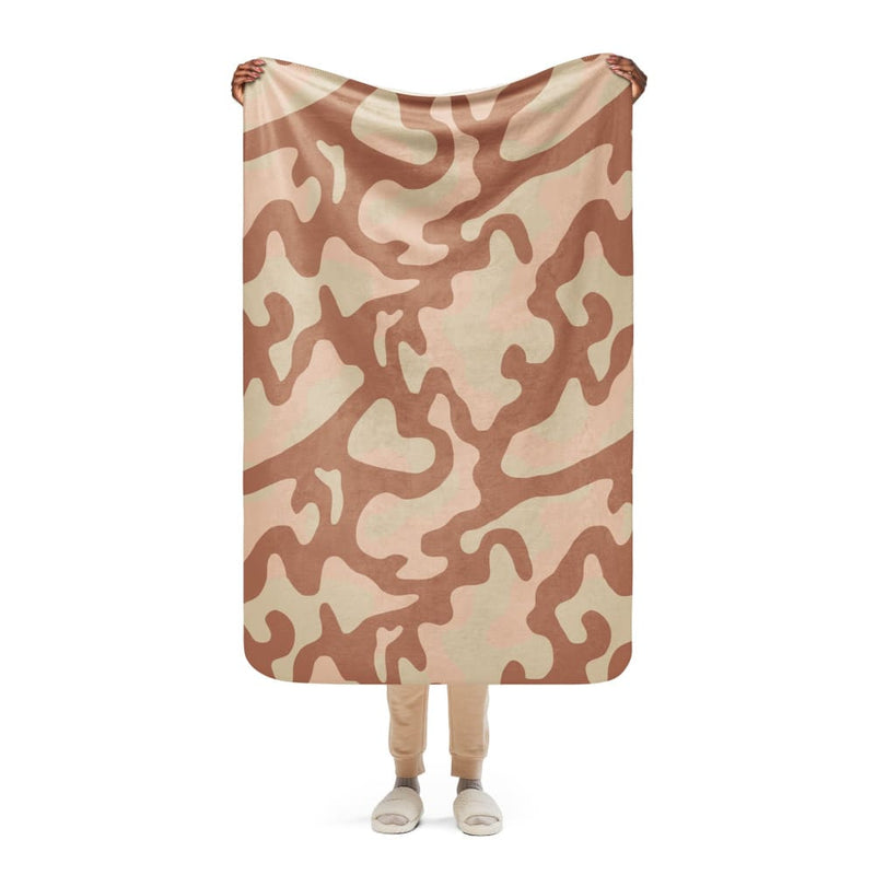 Norwegian M03 Desert CAMO Sherpa blanket - 37″×57″