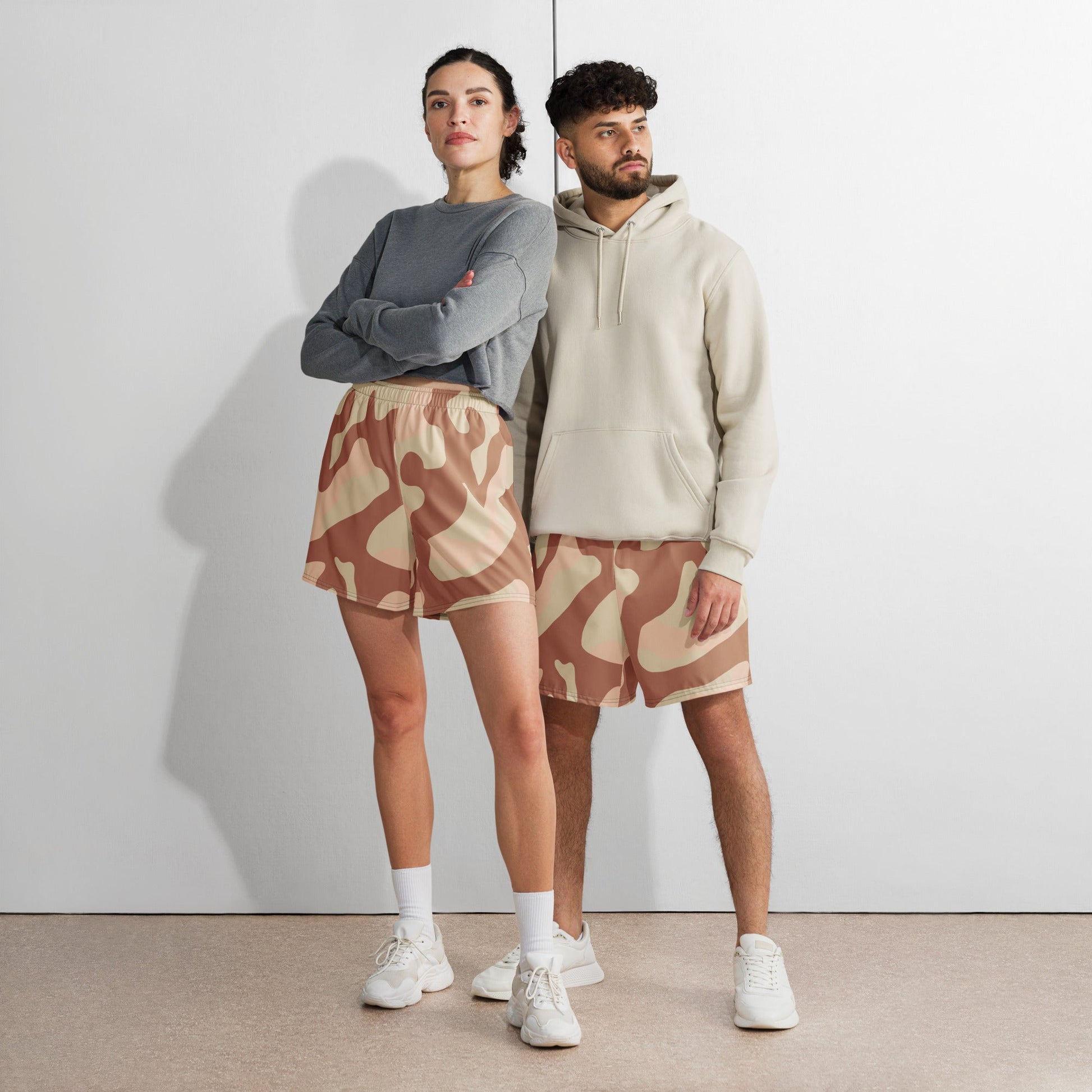 Norwegian M03 Desert CAMO Unisex Athletic Long Shorts