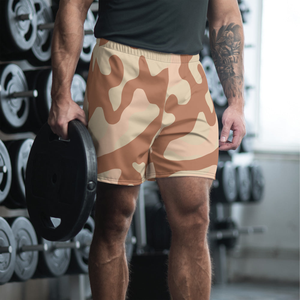 Norwegian M03 Desert CAMO Unisex Athletic Long Shorts - XS