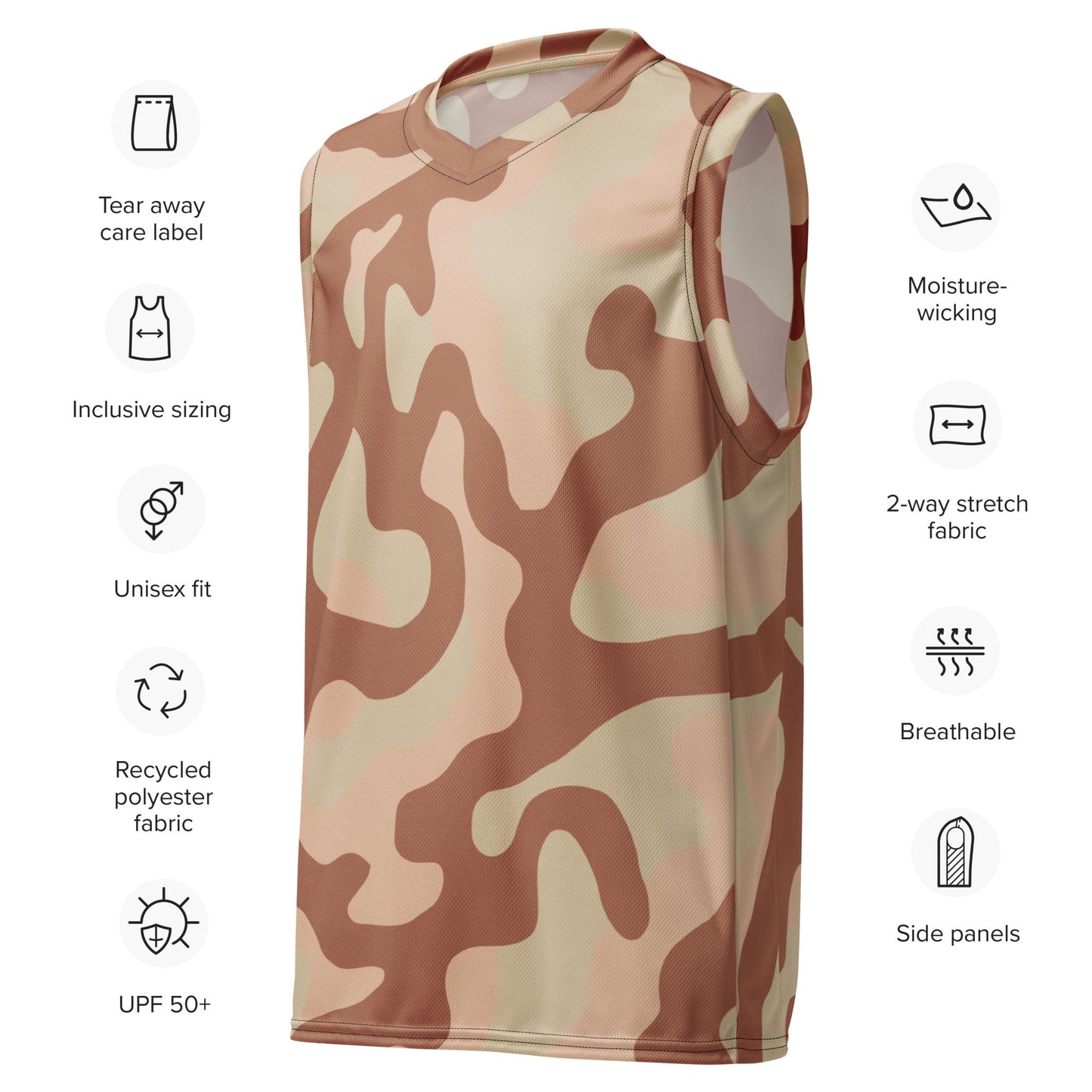 Norwegian M03 Desert CAMO unisex basketball jersey Basketball Jerseys