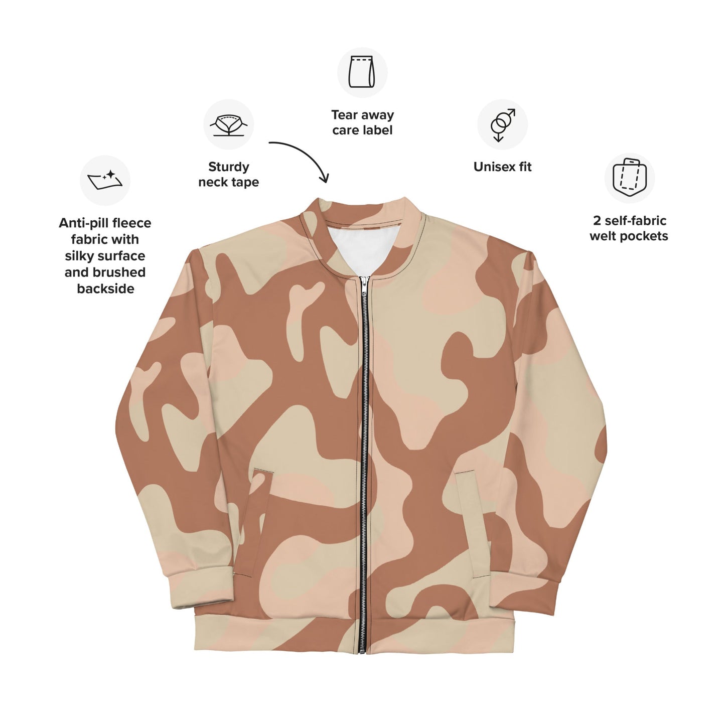Norwegian M03 Desert CAMO Unisex Bomber Jacket - Jackets