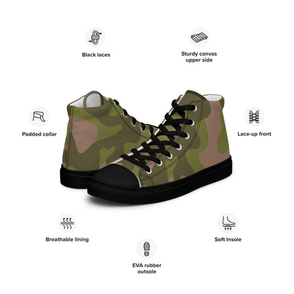 Norwegian M75 CAMO Men’s high top canvas shoes - Mens High Top Canvas Shoes