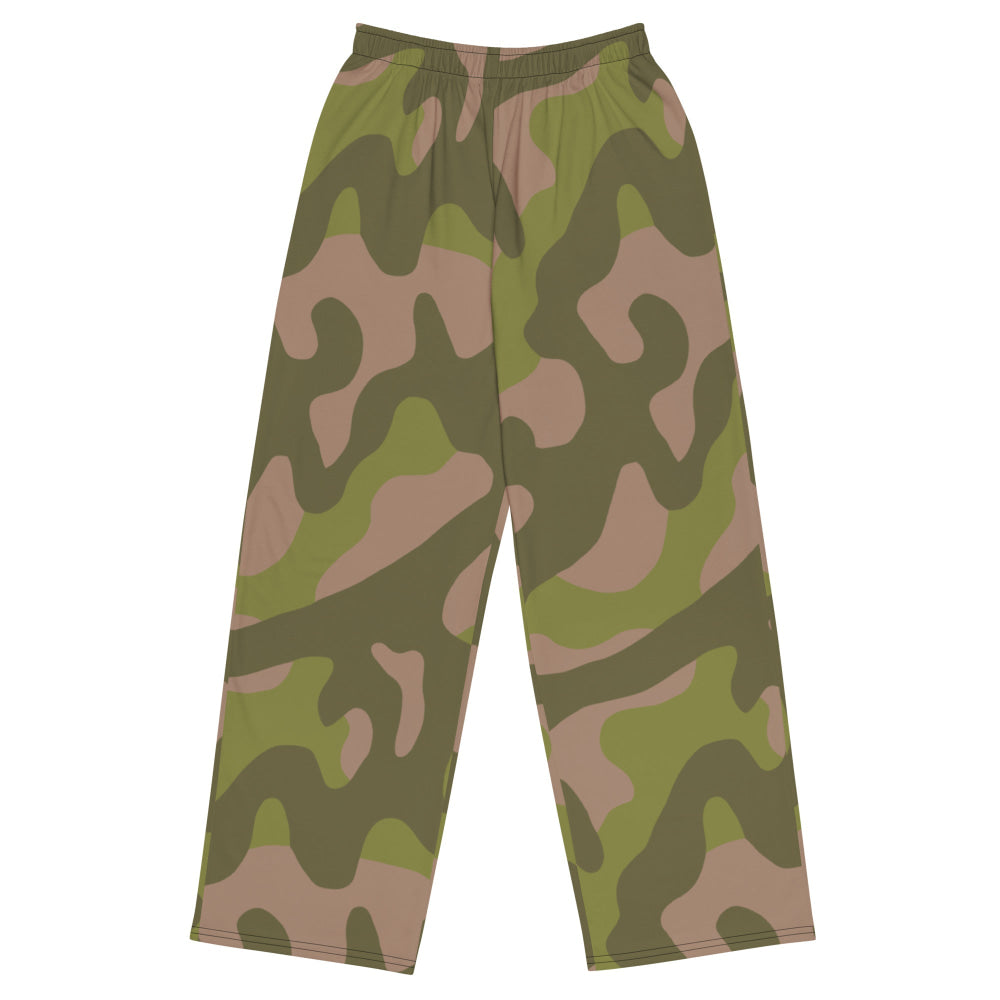 Norwegian M75 CAMO unisex wide-leg pants - 2XS - Unisex Wide-Leg Pants