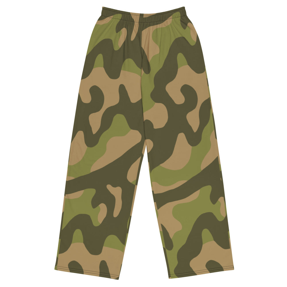 Norwegian M98 CAMO unisex wide-leg pants - 2XS - Unisex Wide-Leg Pants