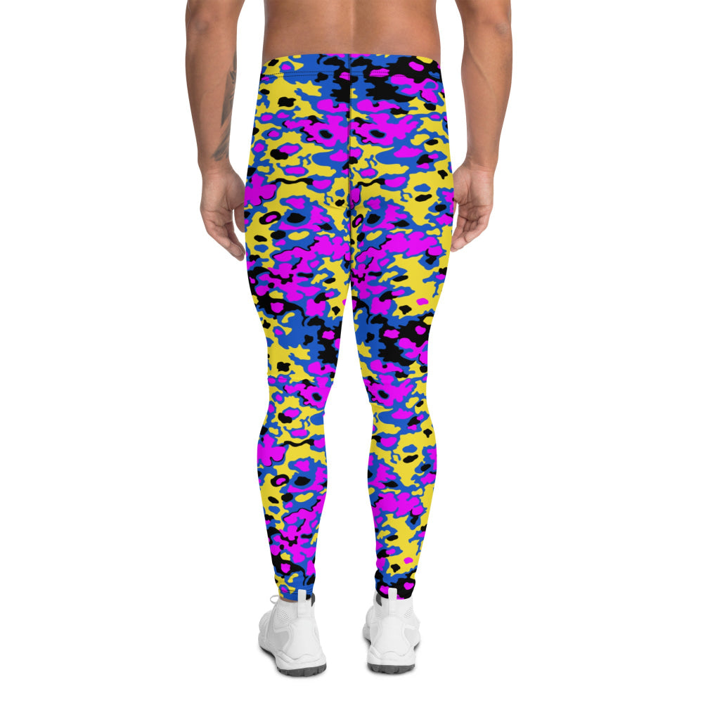 Oakleaf Glow-Oak Fuschia CAMO Men’s Leggings - Mens