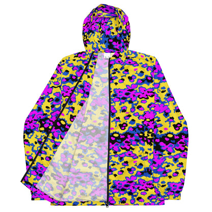 Oakleaf Glow-Oak Fuschia CAMO Men’s windbreaker - Mens Windbreaker