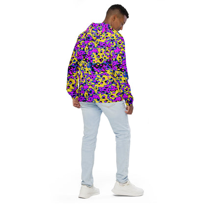 Oakleaf Glow-Oak Fuschia CAMO Men’s windbreaker - Mens Windbreaker