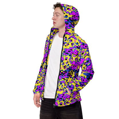 Oakleaf Glow-Oak Fuschia CAMO Men’s windbreaker - XS - Mens Windbreaker