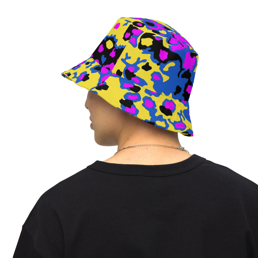 Oakleaf Glow-Oak Fuschia CAMO Reversible bucket hat - Bucket Hat