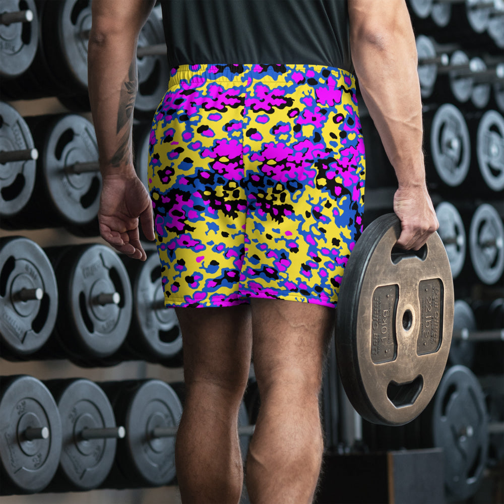 Oakleaf Glow-Oak Fuschia CAMO Unisex Athletic Long Shorts