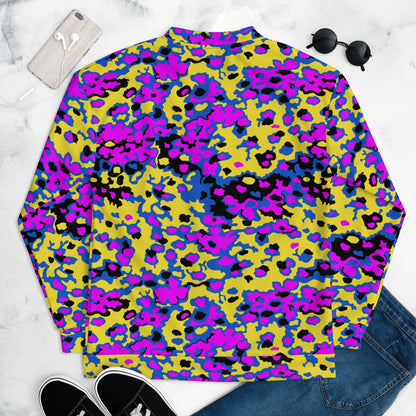 Oakleaf Glow-Oak Fuschia CAMO Unisex Bomber Jacket