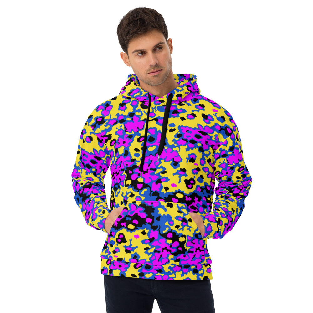 Oakleaf Glow-Oak Fuschia CAMO Unisex Hoodie - 2XS