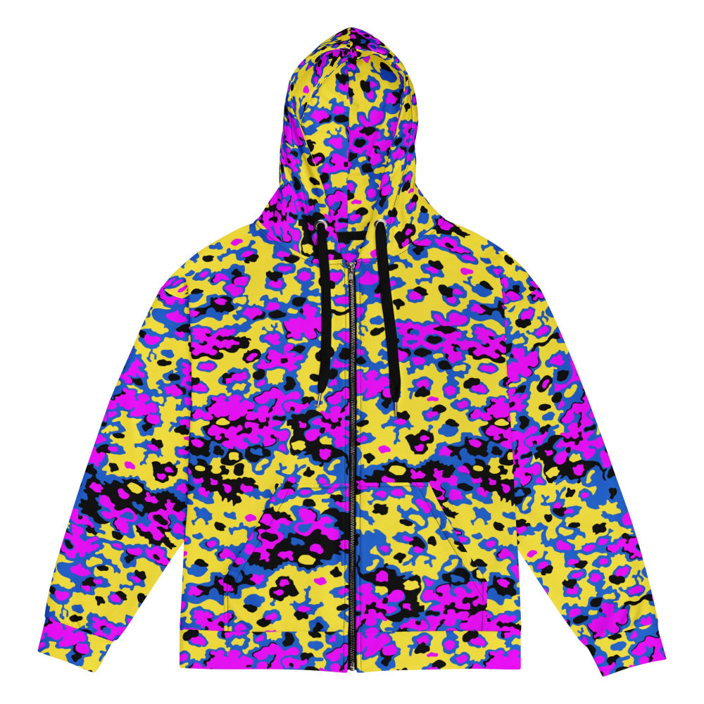 Oakleaf Glow-Oak Fuschia CAMO Unisex zip hoodie - Zip Hoodie