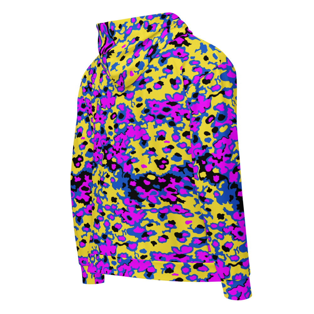 Oakleaf Glow-Oak Fuschia CAMO Unisex zip hoodie - Zip Hoodie