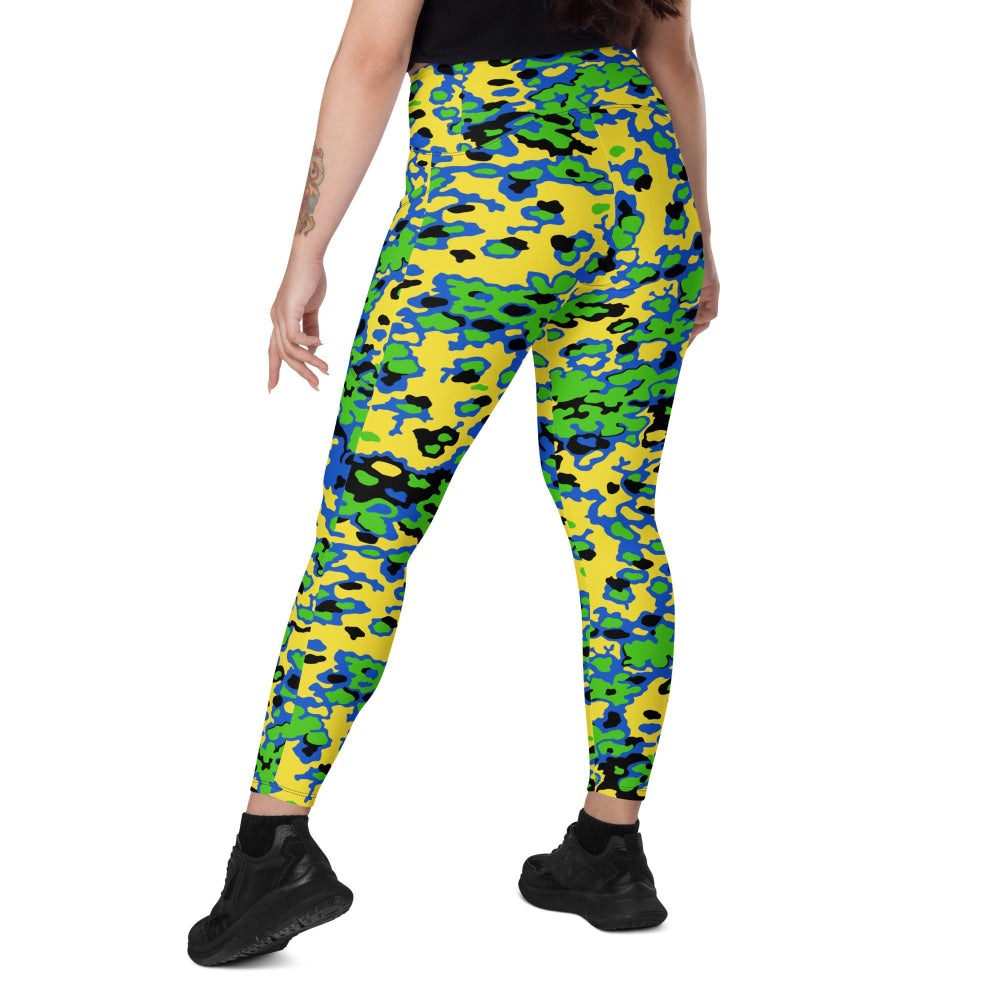 Oakleaf Glow-Oak Green CAMO Leggings with pockets - Womens With Pockets