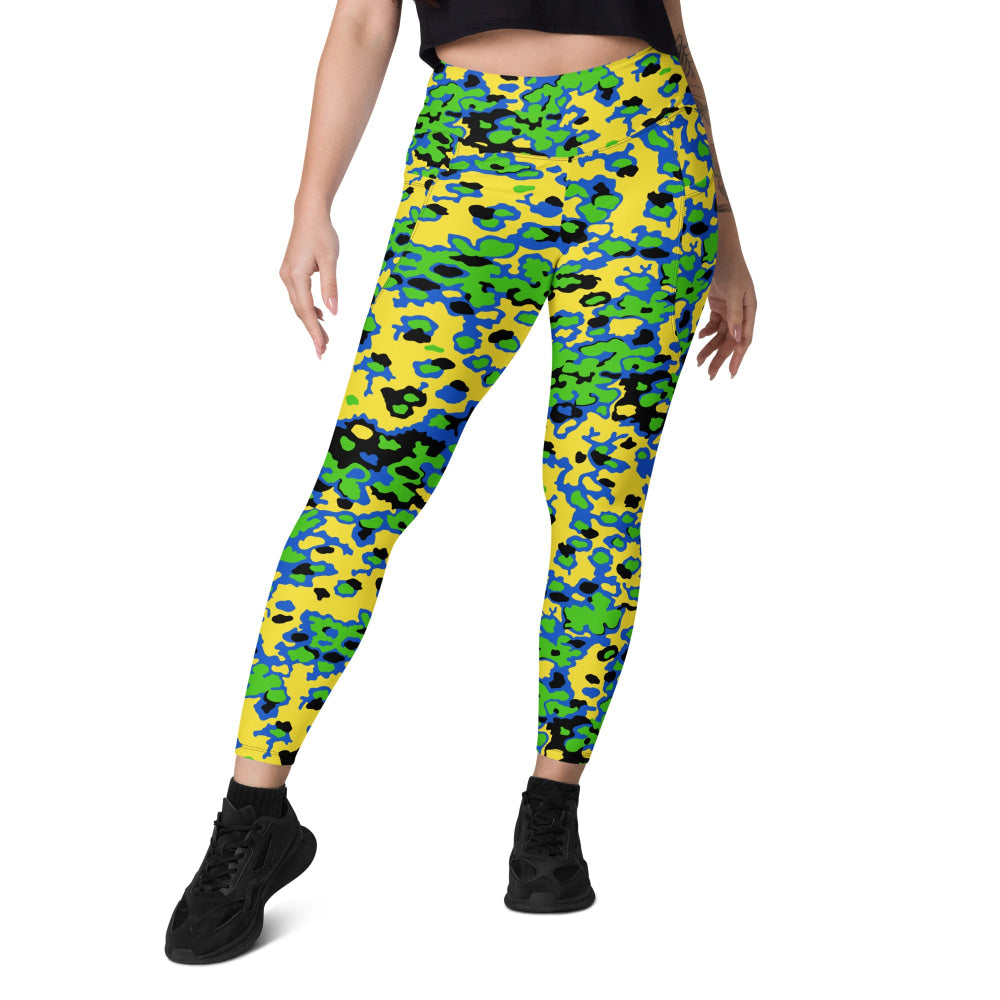 Oakleaf Glow-Oak Green CAMO Leggings with pockets - Womens With Pockets