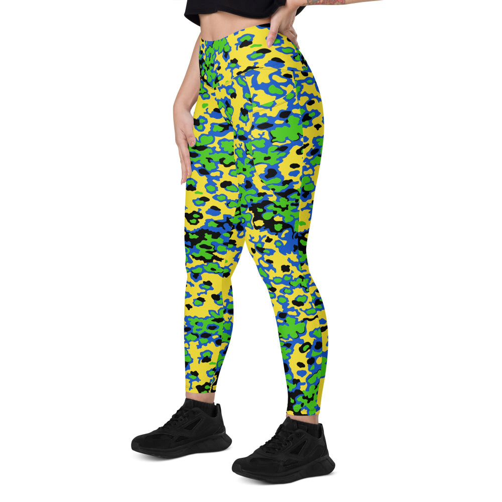 Oakleaf Glow-Oak Green CAMO Leggings with pockets - Womens With Pockets