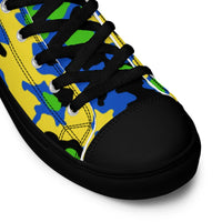 Oakleaf Glow-Oak Green CAMO Men’s high top canvas shoes