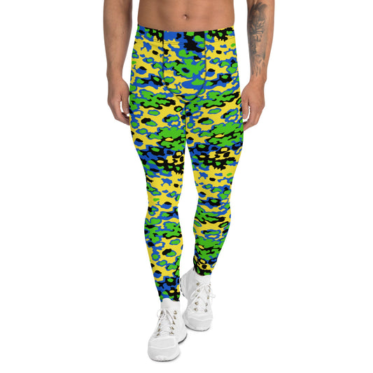 Oakleaf Glow-Oak Green CAMO Men’s Leggings - XS - Mens