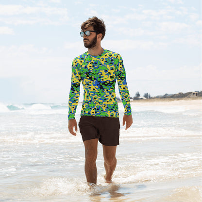 Oakleaf Glow-Oak Green CAMO Men’s Rash Guard - XS - Mens