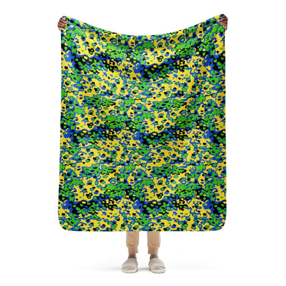 Oakleaf Glow-Oak Green CAMO Sherpa blanket - 50″×60″