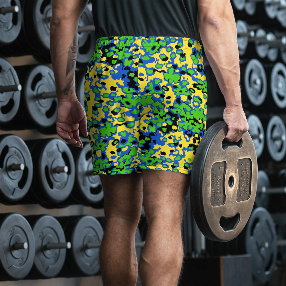 Oakleaf Glow-Oak Green CAMO Unisex Athletic Long Shorts