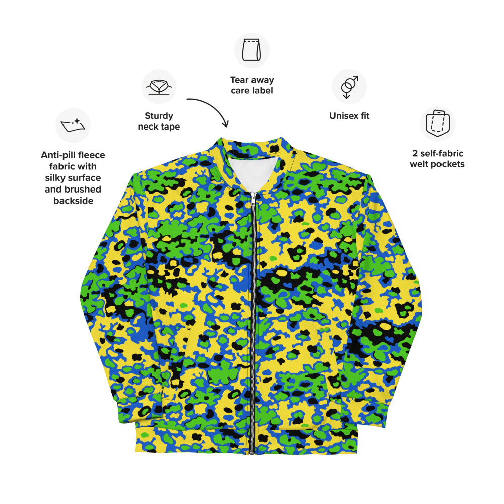 Oakleaf Glow-Oak Green CAMO Unisex Bomber Jacket