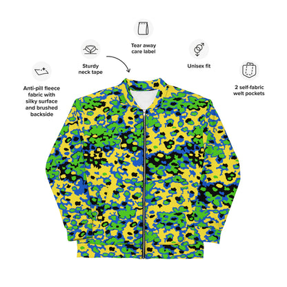 Oakleaf Glow-Oak Green CAMO Unisex Bomber Jacket