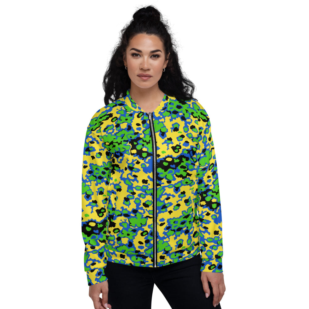 Oakleaf Glow-Oak Green CAMO Unisex Bomber Jacket