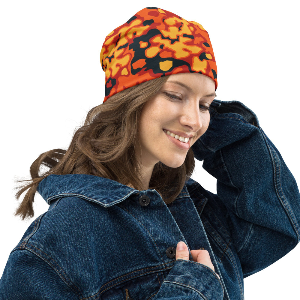 Oakleaf Glow-Oak Hunter Orange CAMO Beanie