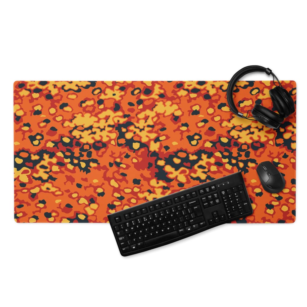 Oakleaf Glow-Oak Hunter Orange CAMO Gaming mouse pad - 36″×18″