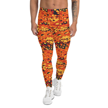 Oakleaf Glow-Oak Hunter Orange CAMO Men’s Leggings - XS - Mens