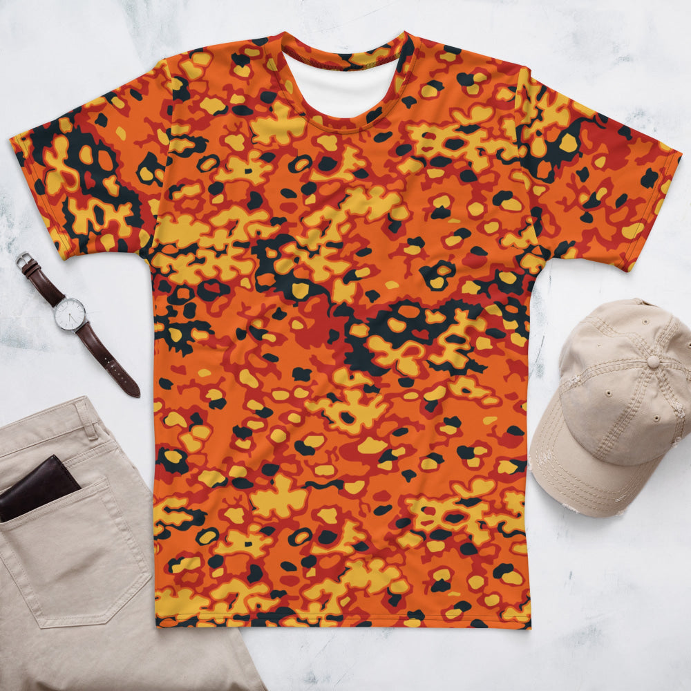 Oakleaf Glow-Oak Hunter Orange CAMO Men’s t-shirt - XS - Mens T-Shirt