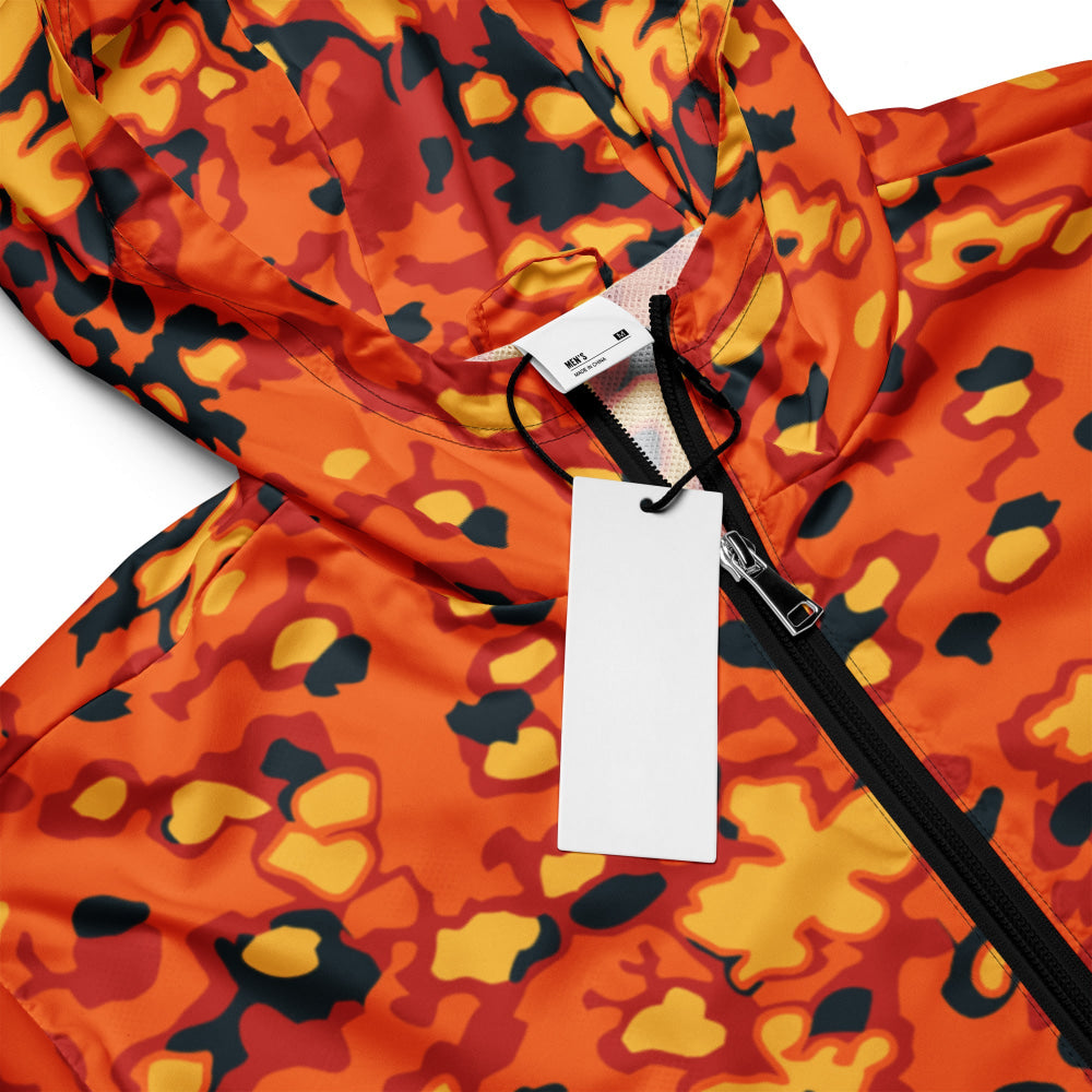 Oakleaf Glow-Oak Hunter Orange CAMO Men’s windbreaker - Mens Windbreaker