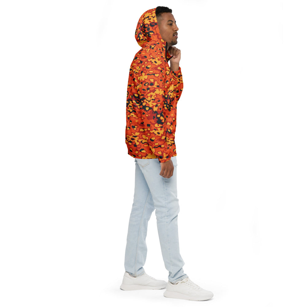 Oakleaf Glow-Oak Hunter Orange CAMO Men’s windbreaker - Mens Windbreaker