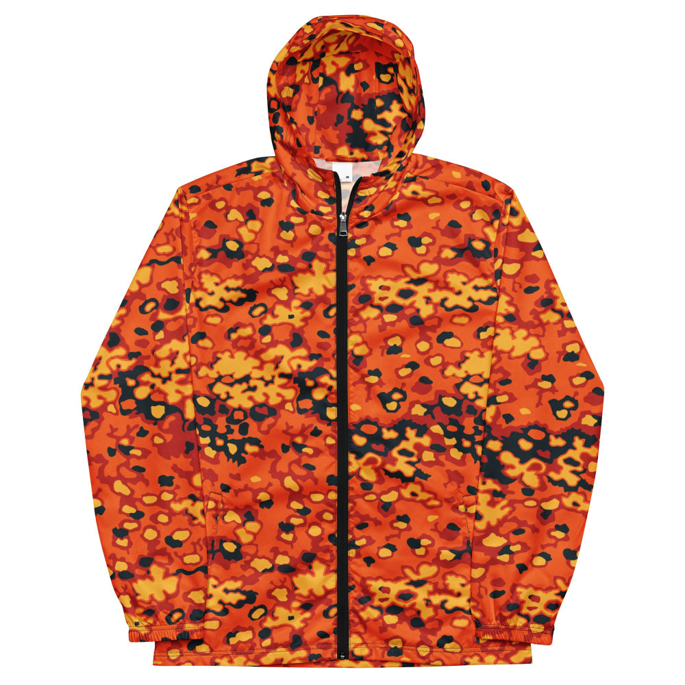 Oakleaf Glow-Oak Hunter Orange CAMO Men’s windbreaker - Mens Windbreaker